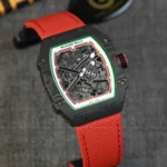Super Clone Richard Mille RM 67-02 Richard Mille Italy Black Carbon TPT Italy — dial close-up