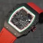 Super Clone Richard Mille RM 67-02 Richard Mille Italy Black Carbon TPT Italy — bracelet detail