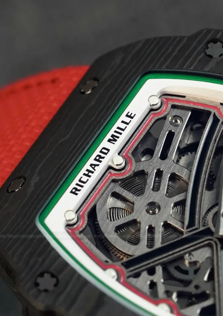 Super Clone Richard Mille RM 67-02 Richard Mille Italy Black Carbon TPT Italy — side profile