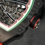 Super Clone Richard Mille RM 67-02 Richard Mille Italy Black Carbon TPT Italy — clasp and links