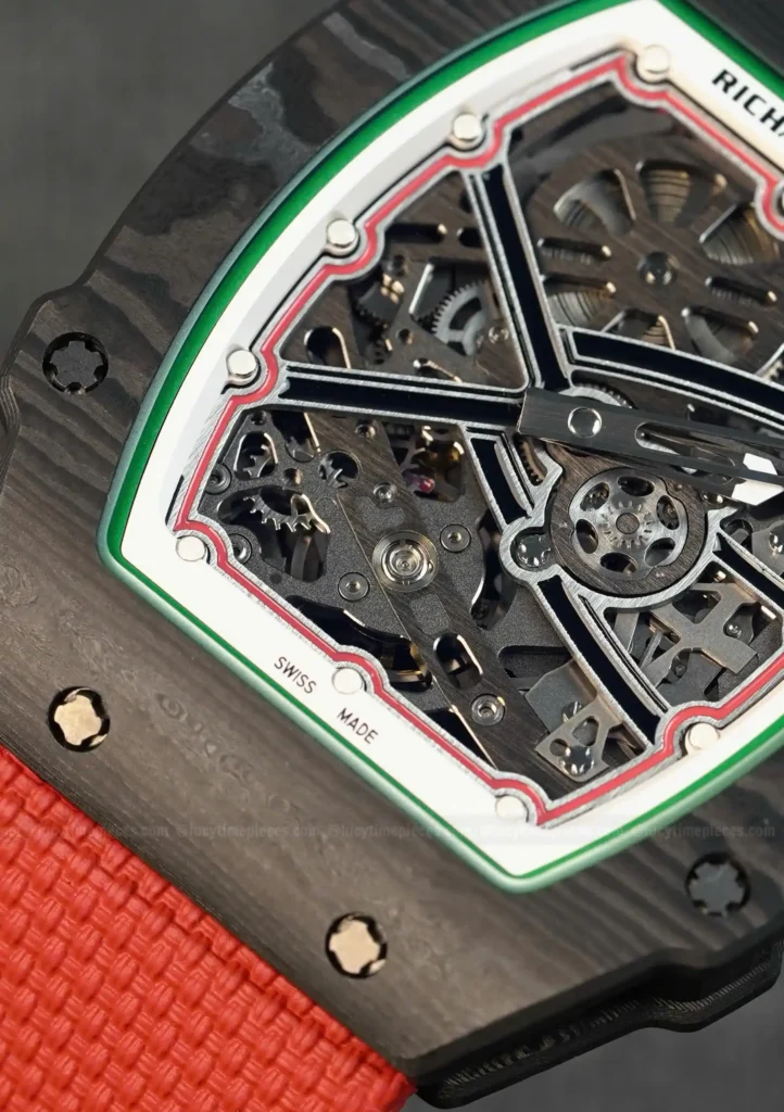 Super Clone Richard Mille RM 67-02 Richard Mille Italy Black Carbon TPT Italy — movement / caseback view