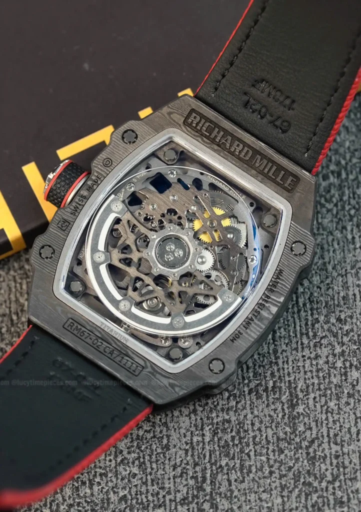 Super Clone Richard Mille RM 67-02 Richard Mille Italy Black Carbon TPT Italy — view 9
