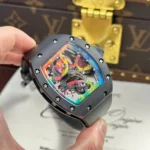 Super Clone Richard Mille RM 68-01 Richard Mille Tourbillon Cyril Kongo Ceramic Black – — case and bezel