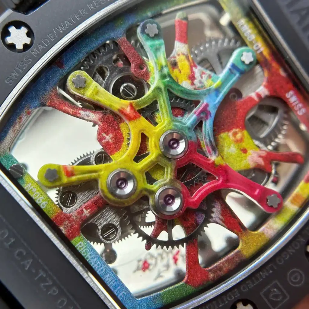 Super Clone Richard Mille RM 68-01 Richard Mille Tourbillon Cyril Kongo Ceramic Black – — side profile