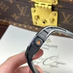 Super Clone Richard Mille RM 68-01 Richard Mille Tourbillon Cyril Kongo Ceramic Black – — movement / caseback view