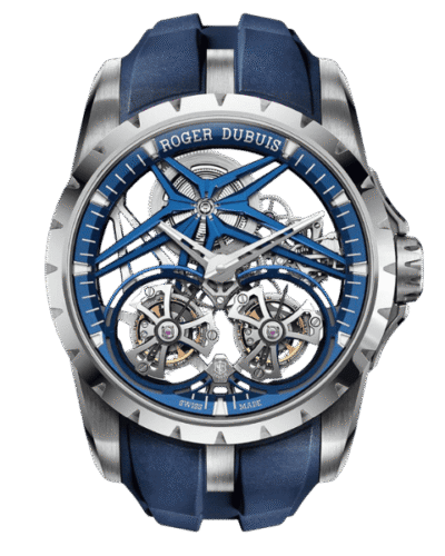 Super Clone Roger Dubuis Excalibur Double Tourbillon Cobalt RDDBEX1109 –