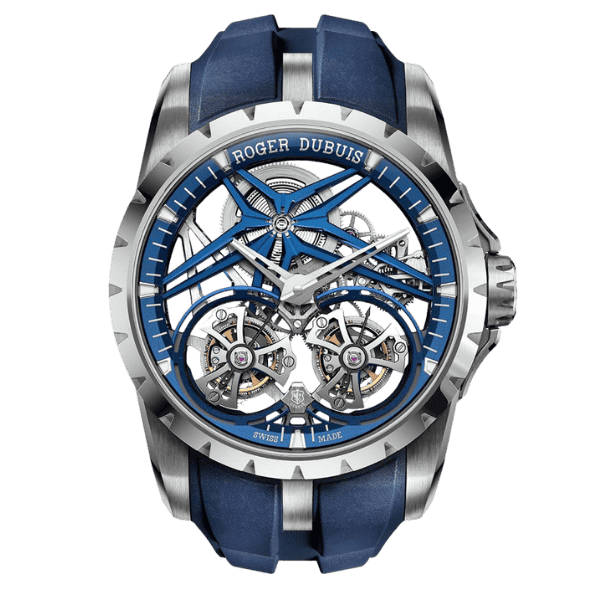 Super Clone Roger Dubuis Excalibur Double Tourbillon Cobalt RDDBEX1109 –