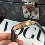 Super Clone Roger Dubuis Excalibur Eon Gold RDDBEX0836 42mm — on leather display