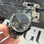 Super Clone Roger Dubuis Excalibur Grey Dlc Titanium RDDBEX0889 42mm – — case and bezel