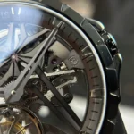 Super Clone Roger Dubuis Excalibur Grey Dlc Titanium RDDBEX0889 42mm – — clasp and links