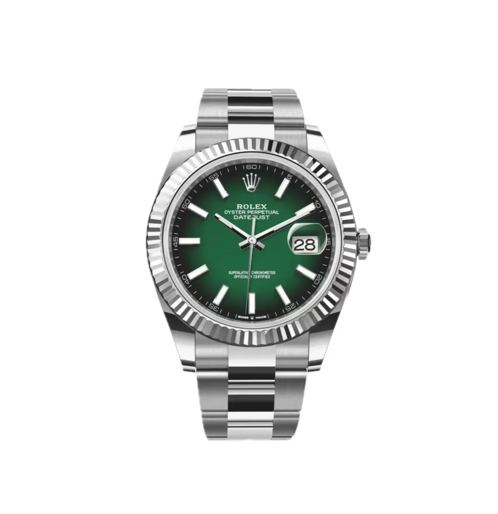 Super Clone Rolex Datejust 41 Green Ombré Dial (2026) Oyster