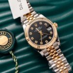 Super Clone Rolex Datejust Black Diamond Dial 126231-0019 36 mm — case and bezel