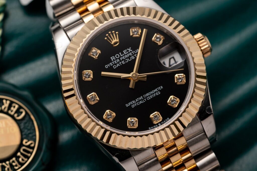 Super Clone Rolex Datejust Black Diamond Dial 126231-0019 36 mm — bracelet detail