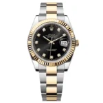 Super Clone Rolex Datejust Black Diamond Dial 126333-0005 41 mm