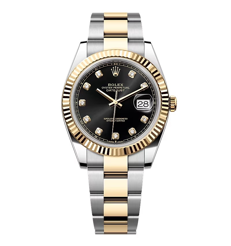 Super Clone Rolex Datejust Black Diamond Dial 126333-0005 41 mm
