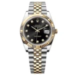 Super Clone Rolex Datejust Black Diamond Dial 126333-0006 41 mm