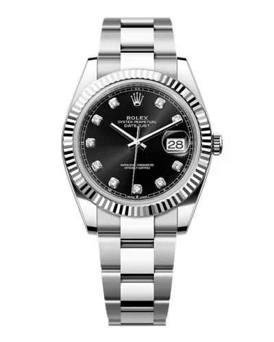 Super Clone Rolex Datejust Black Diamond Dial 126334-0011 41 mm