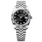 Super Clone Rolex Datejust Black Diamond Dial 126334-0012 41 mm
