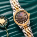 Super Clone Rolex Datejust Black Mother of Pearl Diamond Dial 278273-0024 31 mm — bracelet detail