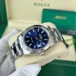 Super Clone Rolex Datejust Blue Dial 126334-0001 41 mm — case and bezel