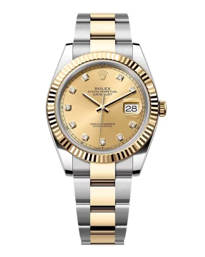 Super Clone Rolex Datejust Champagne Diamond Dial 126333-0011 41 mm – Swiss SuperClone