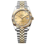 Super Clone Rolex Datejust Champagne Diamond Dial 126333-0012 41 mm