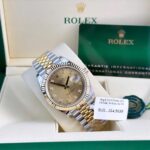 Super Clone Rolex Datejust Champagne Diamond Dial 126333-0012 41 mm — case and bezel