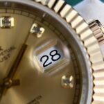Super Clone Rolex Datejust Champagne Diamond Dial 126333-0012 41 mm — clasp and links
