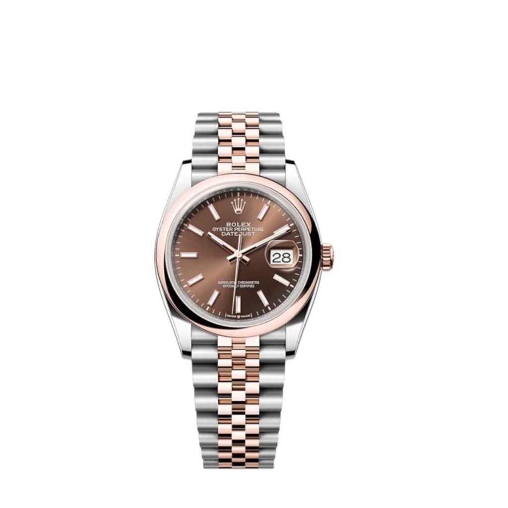 Super Clone Rolex Datejust Chocolate Dial 126201 Jubilee 36 mm