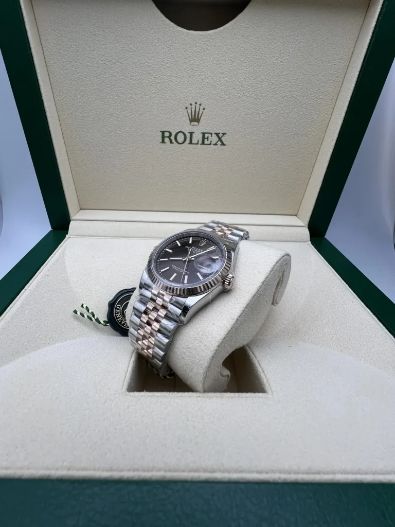 Super Clone Rolex Datejust Chocolate Dial 126231 Jubilee 36 mm — bracelet detail