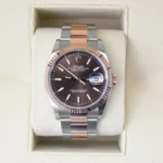 Super Clone Rolex Datejust Chocolate Dial 126231 Oyster 36 mm — case and bezel