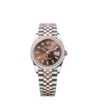 Super Clone Rolex Datejust Chocolate Dial 126281RBR Jubilee 36 mm