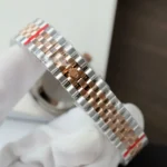 Super Clone Rolex Datejust Chocolate Dial 126281RBR Jubilee 36 mm — side profile