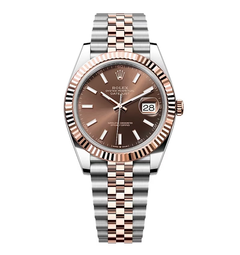 Super Clone Rolex Datejust Chocolate Dial 126331 Jubilee 41 mm