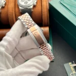Super Clone Rolex Datejust Chocolate Dial 126331 Jubilee 41 mm — side profile