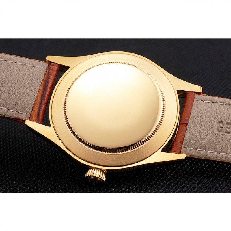 Super Clone Rolex Datejust Gold Dial REP016818 38 mm — movement / caseback view