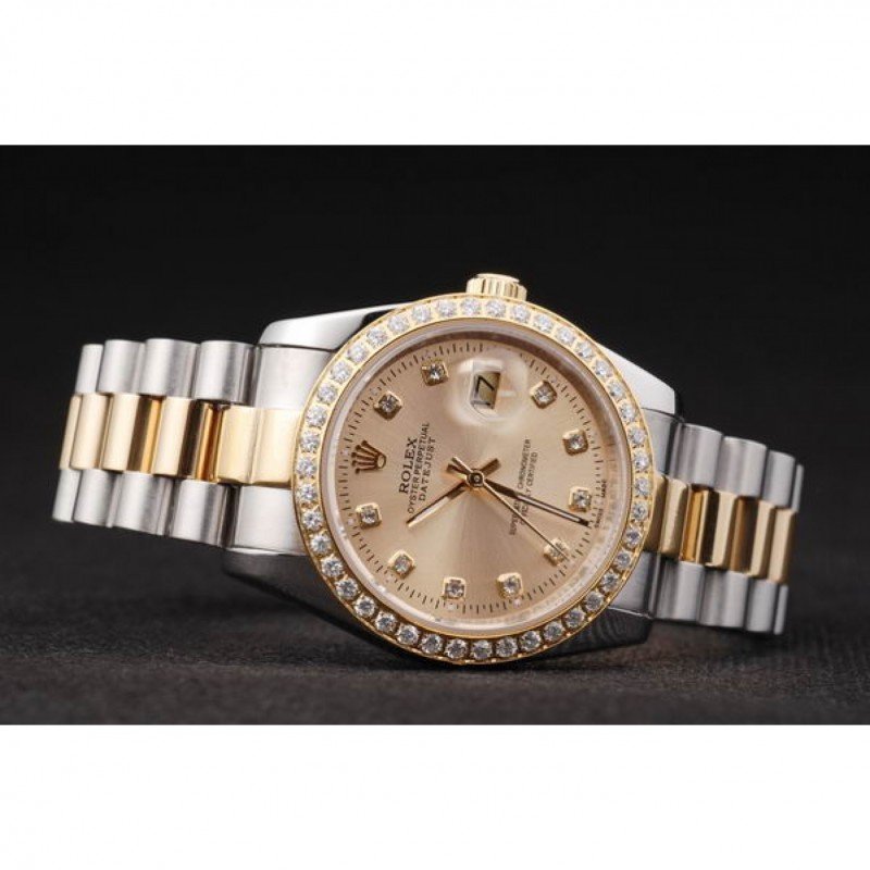 Super Clone Rolex Datejust Gold Dial SRL40 36 mm — view 9
