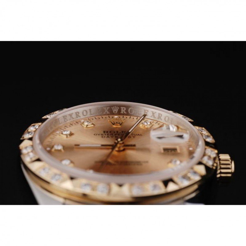 Super Clone Rolex Datejust Gold Dial SRL41 36 mm — view 10