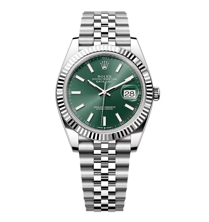 Super Clone Rolex Datejust Green Dial 126334 Jubilee 41 mm