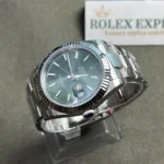 Super Clone Rolex Datejust Mint Green Dial 126334-0027 41 mm — case and bezel