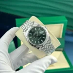 Super Clone Rolex Datejust Mint Green Dial 278274 31 mm — dial close-up