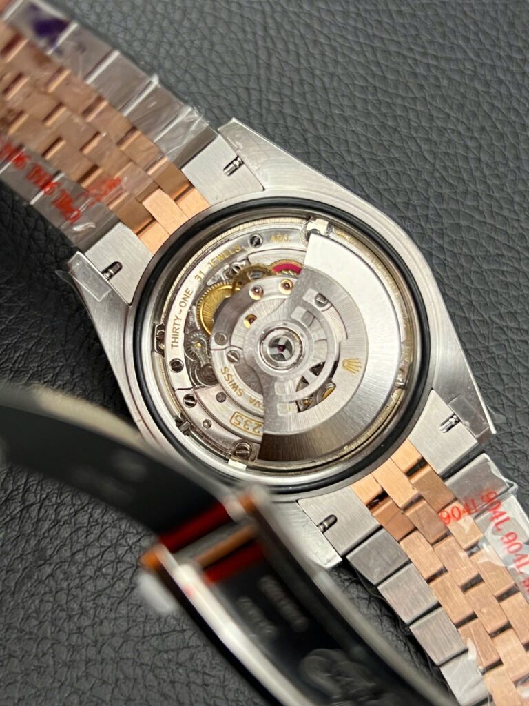 Super Clone Rolex Datejust Mother of Pearl Dial 126231-0021 36 mm — movement / caseback view