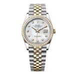 Super Clone Rolex Datejust Mother of Pearl Diamond Dial 126283RBR-0009 36 mm