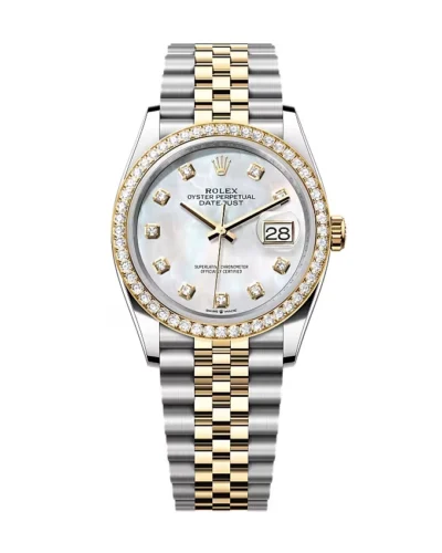 Super Clone Rolex Datejust Mother of Pearl Diamond Dial 126283RBR-0009 36 mm