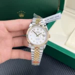 Super Clone Rolex Datejust Mother of Pearl Diamond Dial 126283RBR-0009 36 mm — bracelet detail
