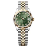 Super Clone Rolex Datejust Olive Green Diamond Dial 278273-0030 31 mm