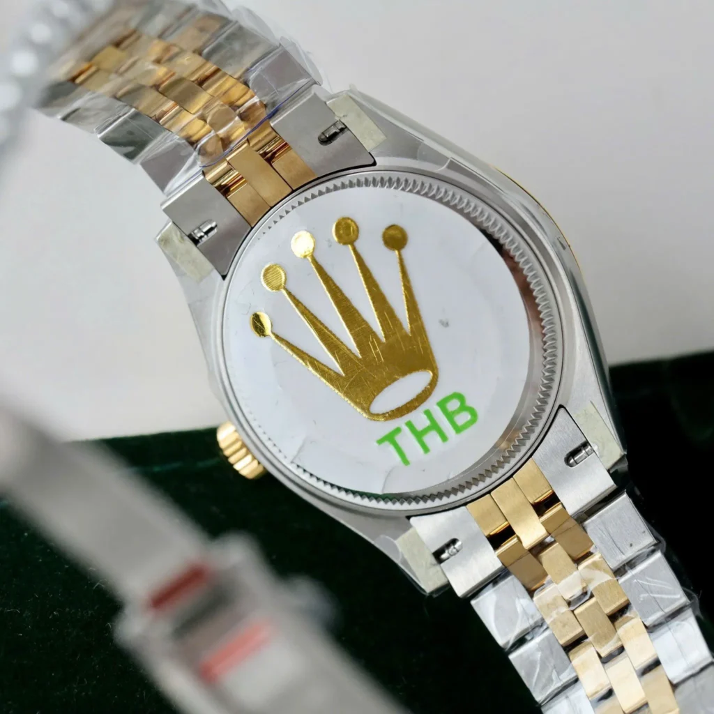 Super Clone Rolex Datejust Olive Green Diamond Dial 278273-0030 31 mm — bracelet detail