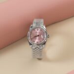 Super Clone Rolex Datejust Pink Diamond Dial 278274-0032 31 mm — dial close-up