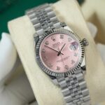 Super Clone Rolex Datejust Pink Diamond Dial 278274-0032 31 mm — case and bezel