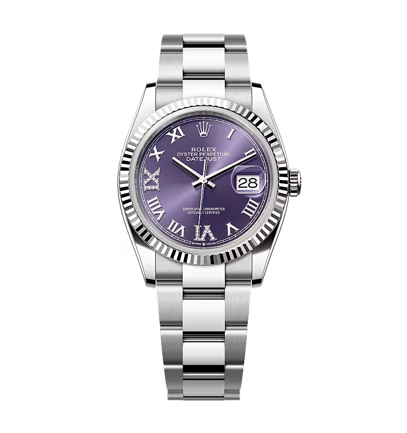Super Clone Rolex Datejust Purple Dial 126234-0022 36 mm